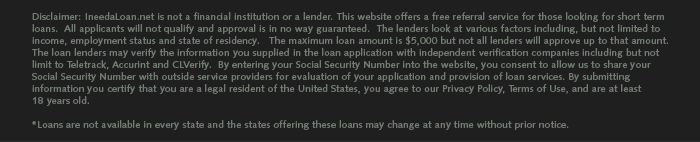 disclaimer